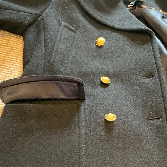 J. Crew Navy Coat with Gold Buttons (2010’s) - Picture 7 of 16